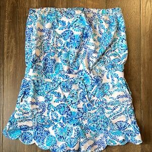 Lilly Pulitzer Blue Floral Romper
